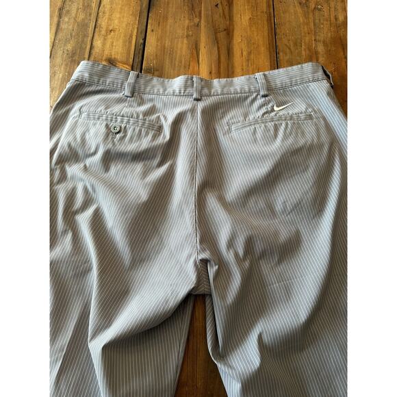 Nike Golf Dri Fit Pants Men’s Size 35 X 32 Striped Athletic Stretch Preppy Club - Picture 9 of 15